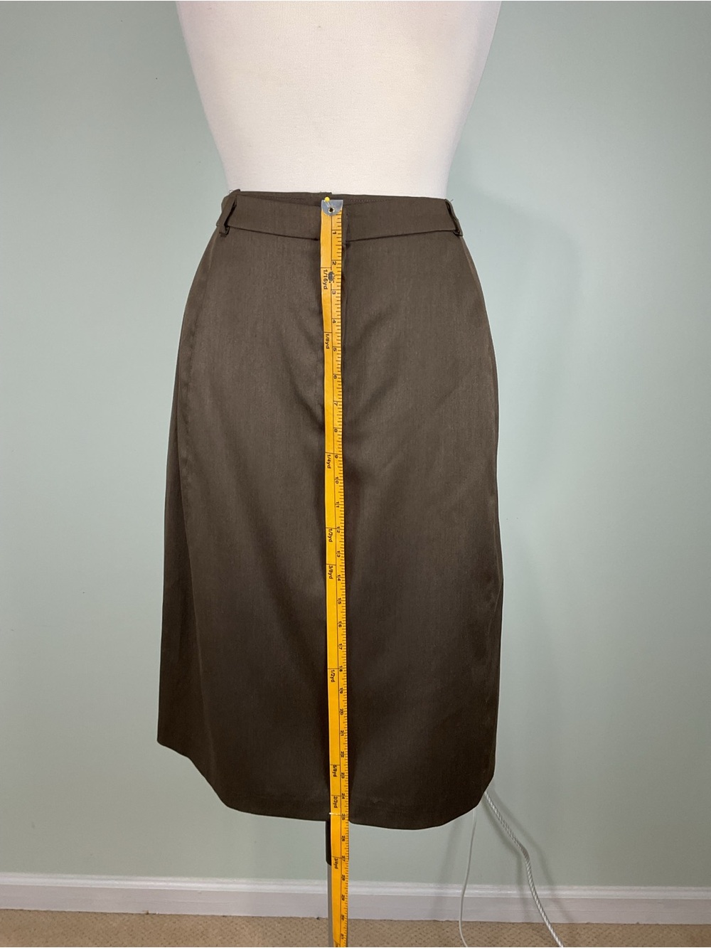 Vintage Charlotte Russe Brown Skirt Suit 2pc Set Made in USA Y2K Dark Academia M - Picture 6 of 11